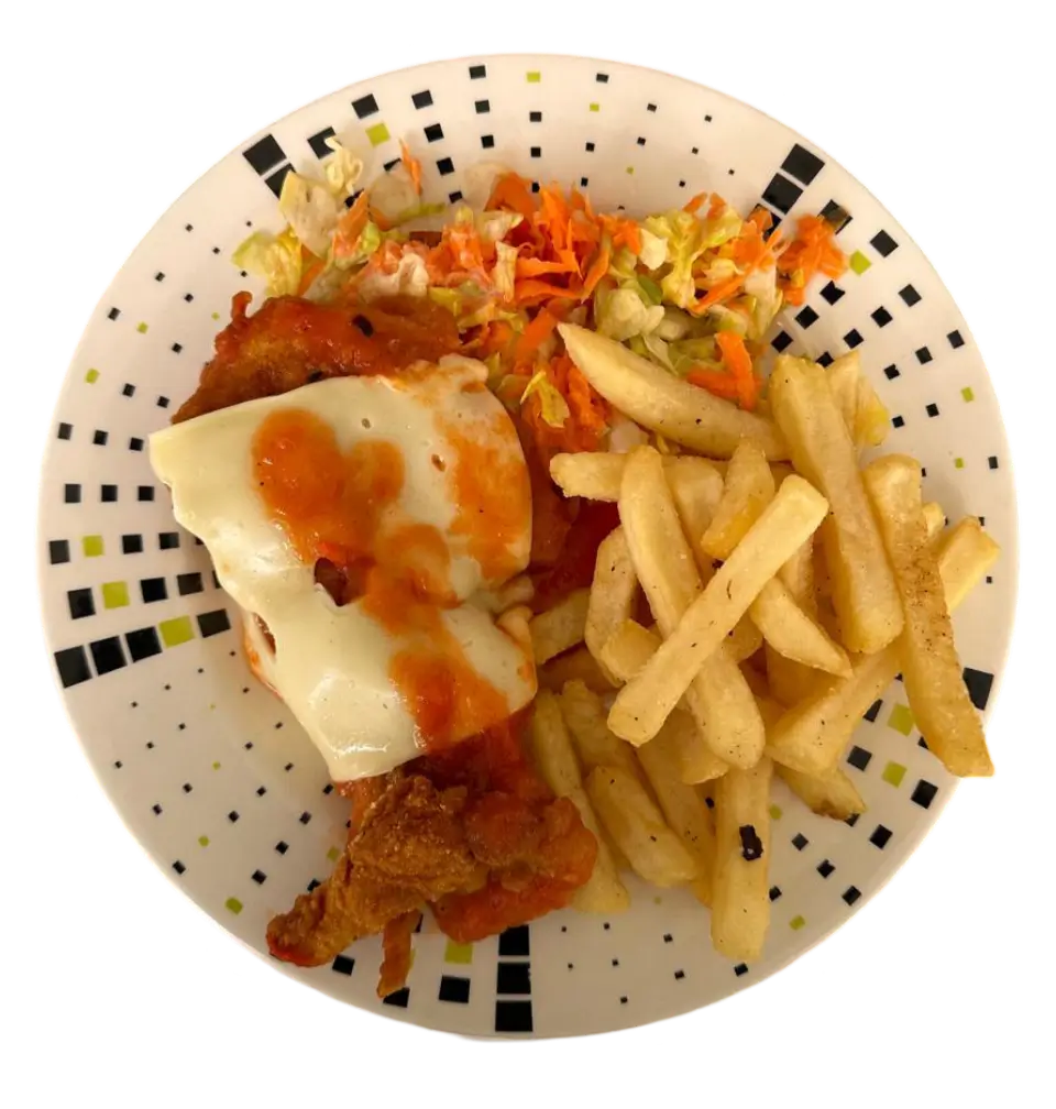 imagen de previsualizacion - vista superior: Milanesa a la parmesana